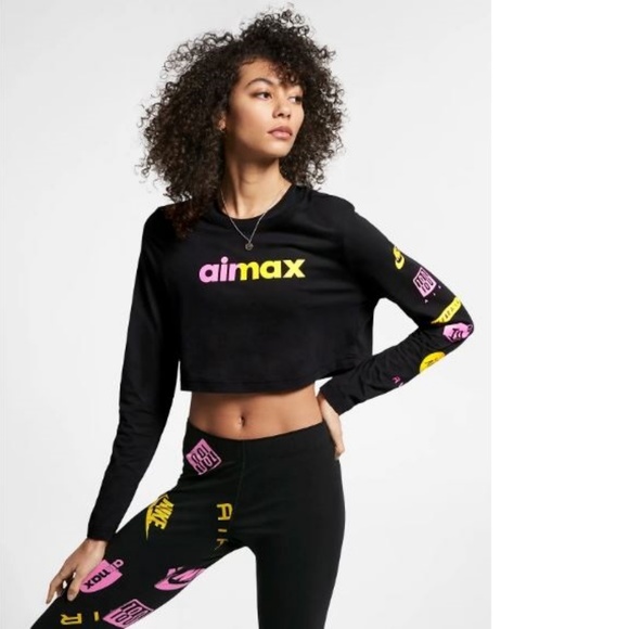 nike air max crop top